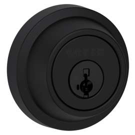 Weiser Elements Series 9GDC94710-074 Deadbolt, Grade 3 Grade, Keyed Key, Matte Black, 2-3/8, 2-3/4 in Backset