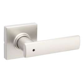 Weiser Breton Square Rose Elements Series 9GLC3310-068 Privacy Lever, Aluminum, Satin Nickel, Universal Hand