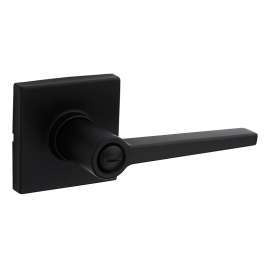 Weiser Daylon Square Rose Safe Lock Series 9SL30000-082 Privacy Lever, Metal, Matte Black, 2-3/8, 2-3/4 in Backset
