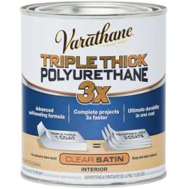 VARATHANE 284473 Polyurethane, Liquid, Clear, 1 qt, Can