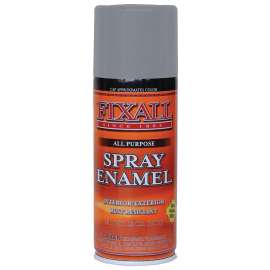 FixALL F1307 Enamel Spray Paint, Aluminum, 12 oz, Aerosol Can