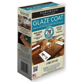 ECLECTIC 5050060 Glaze Epoxy Coating, Liquid, Slight, Clear, 1 pt Container