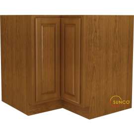 Sunco Randolph Series ER3612RT Base Cabinet, 36 in OAW, 25 in OAD, 34-1/2 in OAH, Wood, Amber, 1-Shelf, Assembled
