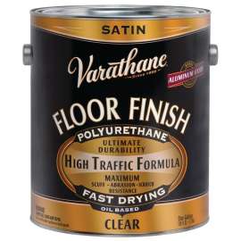 VARATHANE 130231 Floor Finish Paint, Liquid, Crystal Clear, 1 gal, Can