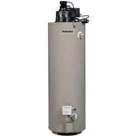 Reliance 6 40 YRVIT Gas Water Heater, Natural Gas, 40 gal Tank, 90 gph, 50000 Btu BTU, 0.7 Energy Efficiency