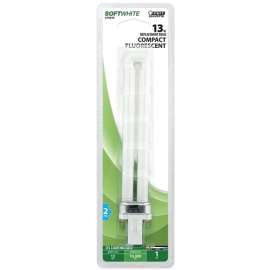 Feit Electric BPPL13 Compact Fluorescent Bulb, 13 W, PL Lamp, GX23 Lamp Base, 800 Lumens, 2700 K Color Temp