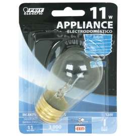 Feit Electric BP11S14 Incandescent Bulb, 11 W, S14 Lamp, Medium E26 Lamp Base, 2700 K Color Temp, 3000 hr Average Life