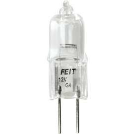 Feit Electric BPQ20T3 Halogen Bulb, 20 W, G4 Lamp Base, JC T3 Lamp, 3000 K Color Temp, 2000 hr Average Life