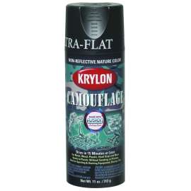 Krylon K04292777 Spray Paint, Ultra-Flat, Camouflage Brown, 11 oz