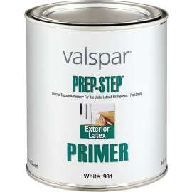 Valspar Prep-Step 044.0000981.005 Exterior Primer, White, 1 qt, Pail