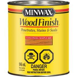 Minwax 223034444 Penetrating Stain, Colonial Maple, Liquid, 946 mL