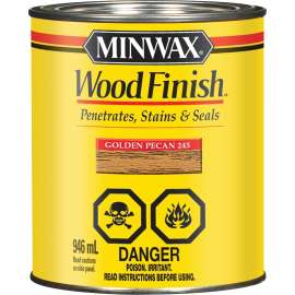Minwax 245034444 Wood Stain, Golden Pecan, Liquid, 946 mL, Can