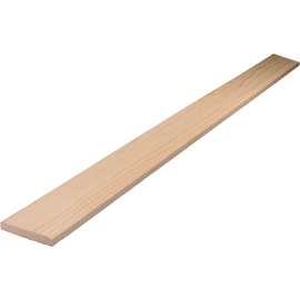 ALEXANDRIA Moulding WM970-20096C1 Panel Strip, 96 in L, 2 in W, Pine Wood