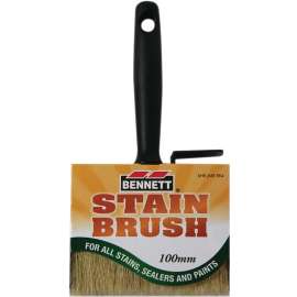 BENNETT SHR JMB BR 4 Paint Brush, 4 in W, Polyester Bristle
