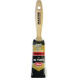 BENNETT MASTER 30 Paint Brush, 1-1/4 in W, Trim Brush