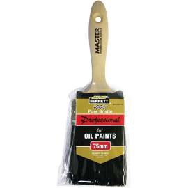 BENNETT MASTER 75 Paint Brush, 3 in W, Trim Brush