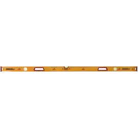 Johnson 1718-7800 Box Level, 78 in L, 3-Vial, Magnetic, Aluminum, Yellow