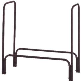Simple Spaces A910BK-C Log Rack, 14 in W, 14 in D, 48 in H, Steel Base, Powder Coated, Black color