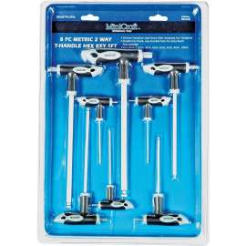 Vulcan JL-HKT-8M Hex Key Set, 8-Piece, Chrome Vanadium Steel
