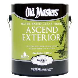Old Masters Ascend Exterior 71201 Exterior Finish, Semi-Gloss, Liquid, 1 gal