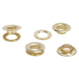 Vulcan JL-VT15989 Grommet, 25-Piece, Brass Grommet, Brass Grommet, Brass Grommet
