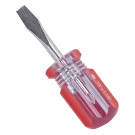 Vulcan Screwdriver, 1/4 in Drive, Slotted Drive, 3-1/4 in OAL, 1-1/2 in L Shank, Plastic Handle