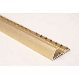 SHUR-TRIM FA1750HGA03 Carpet Edge Cover, 3 ft L, 1-1/2 in W, Aluminum, Hammered Gold Anodized