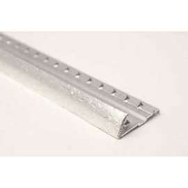 SHUR-TRIM FA1750HSI06 Carpet Edge Cover, 6 ft L, 1-1/2 in W, Aluminum, Hammered Silver