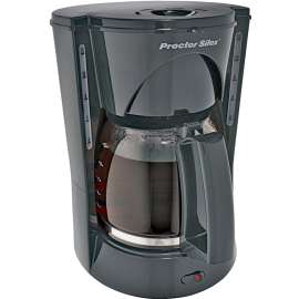Proctor Silex 48524 Automatic, Personal Coffee Maker, 12 Cups Capacity, 120 V, 900 W, Black