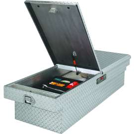 DELTA 1-238000/238000 Crossover Truck Box, 9.2 cu-ft, 4 -Compartment, 70 in L, 21 in W, 14-1/4 in H, Aluminum