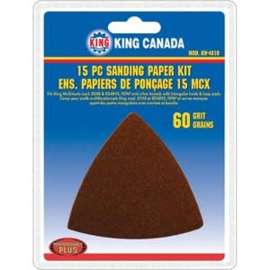 KING CANADA KW-4810 Sanding Paper Kit, 60 Grit