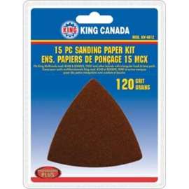 KING CANADA KW-4812 Sanding Paper Kit, 120 Grit