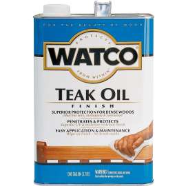 WATCO 67132 Teak Oil Finish, Liquid, 1 gal, Can