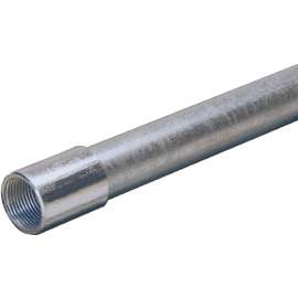 Allied Tube & Conduit 103085 Rigid Conduit, 1-1/4 in, 10 ft L, Galvanized Steel