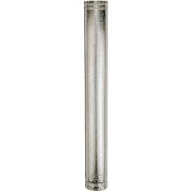 AmeriVent 5E4 Type B Gas Vent Pipe, 5 in OD, 4 ft L, Aluminum/Galvanized Steel