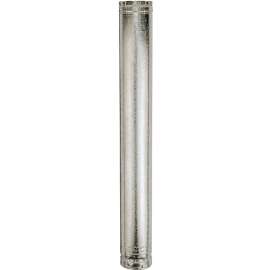 AmeriVent 6E4 Type B Gas Vent Pipe, 6 in OD, 4 ft L, Aluminum/Galvanized Steel