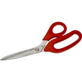 Crescent Wiss W812 Household Scissor, 8-1/2 in OAL, 3-1/2 in L Cut, Stainless Steel Blade, Gray/Red Handle