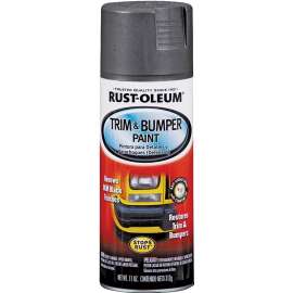 RUST-OLEUM AUTOMOTIVE 251574 Trim and Bumper Spray Paint, Matte, Black, 11 oz, Aerosol Can