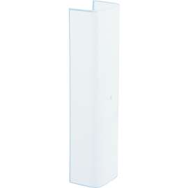 Westinghouse 8175900 Channel Shade, Rectangular, Glass, White