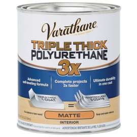 VARATHANE 304588 Polyurethane, Liquid, Clear, 1 qt, Can