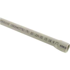 JM Eagle 67454 Electrical Conduit, 3/4 in, 10 ft L, PVC, Gray