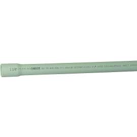 JM Eagle 67470 Rigid Conduit, 1-1/4 in, 10 ft L, PVC