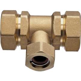 Pro-Flex PFTE-BBB6 Tube Tee, 1/2 in Run, 1/2 in Branch