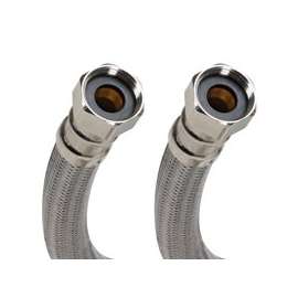 Fluidmaster B1W60C Dishwasher Connector, 3/8 x 1/2 in, Compression x FIP, 304 Stainless Steel/PVC