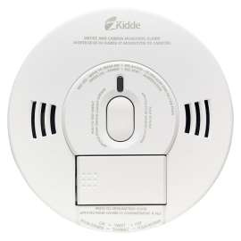 Kidde CP9000CA Smoke and Carbon Monoxide Alarm, 10 ft, 85 dB, Electrochemical, Photoelectric Sensor, White