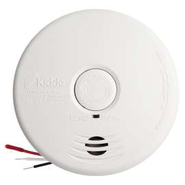 Kidde I12010S-CA Smoke Alarm, 120 V, Ionization Sensor, 85 dB, Alarm: Audio, White