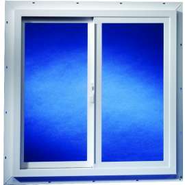 Duo-Corp 3030TMUT Utility Window, 35-1/2 in OAW, 35-1/2 in OAH, Vinyl Frame
