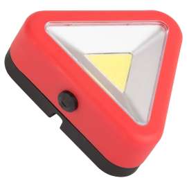 PowerZone 12620 COB LED Triangle Work Light, Red Reflector, ABS/PS Reflector, 3-1/4 in W Reflector