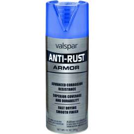 Valspar Armor 044.0021959.076 Rust Preventative Spray Paint, Gloss, Safety Blue, 16 oz, Can