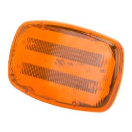 PowerZone 35705 LED Magnetic Emergency Light, Amber Reflector, ABS Reflector, 6-1/4 in W Reflector, 4 in H Reflector